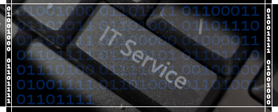 IT Banner Showing Keyboard Enter Button Swapped With IT Service